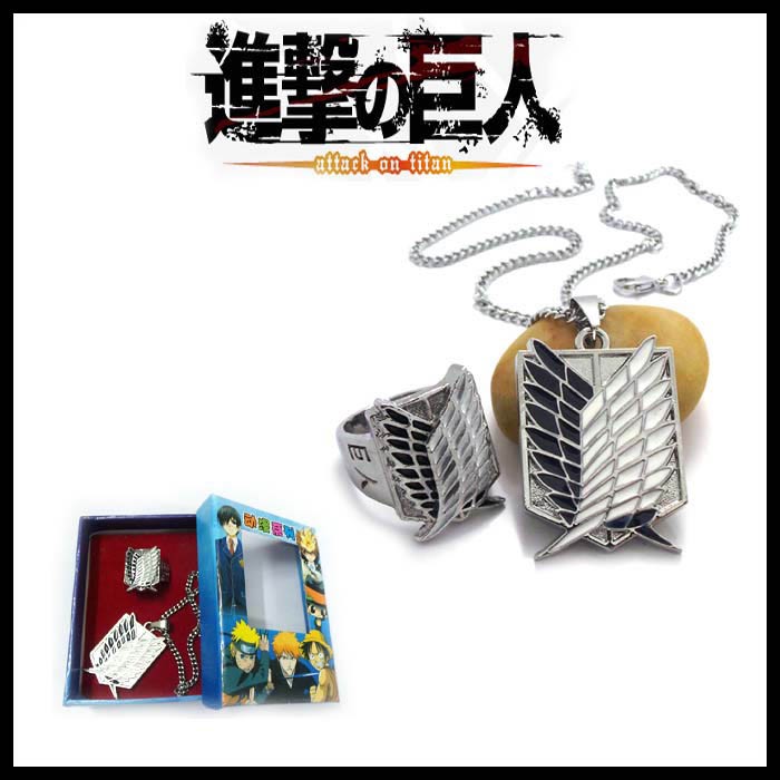 ATTACK ON TITAN RING+NECKLACE